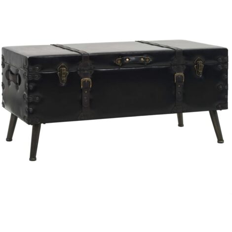 vidaXL Coffee Table MDF and Steel 102x51x48 cm