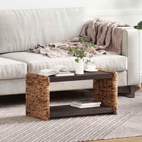 vidaXL  Coffee Table  Natural 70 x 35 x 35 cm Solid Mahogany Wood