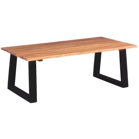 vidaXL Coffee Table Solid Acacia Wood 110x60x40 cm