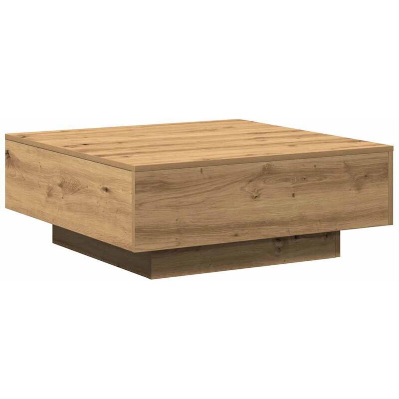 Coffee Table Artisan Oak 80 X 80 X 31 Cm Engineered Wood Vidaxl