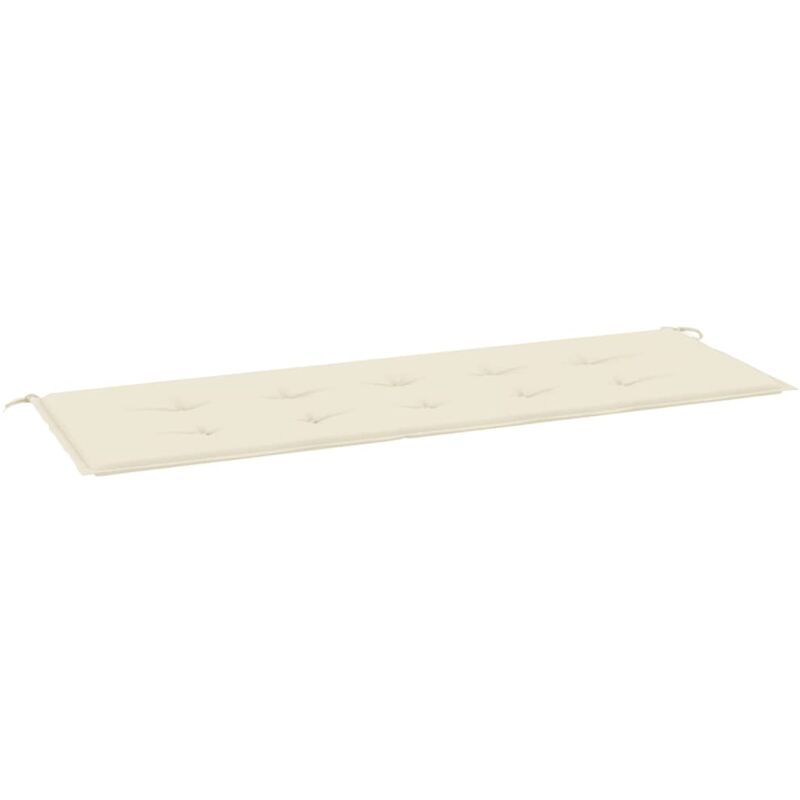 

Cojín de banco de jardín blanco crema 150x50x4 cm - Crema - Vidaxl
