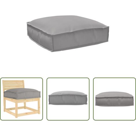 vidaXL Cojín impermeable -  Cojín Gris 50 x 50 x 12 cm Tela Oxford