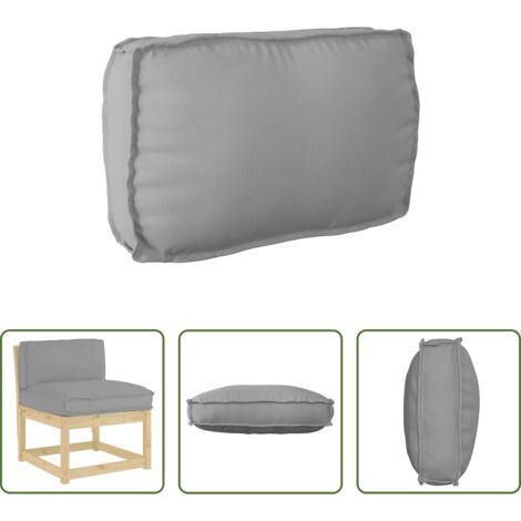 vidaXL Cojín impermeable -  Cojín Gris 70 x 40 x 12 cm Tela Oxford