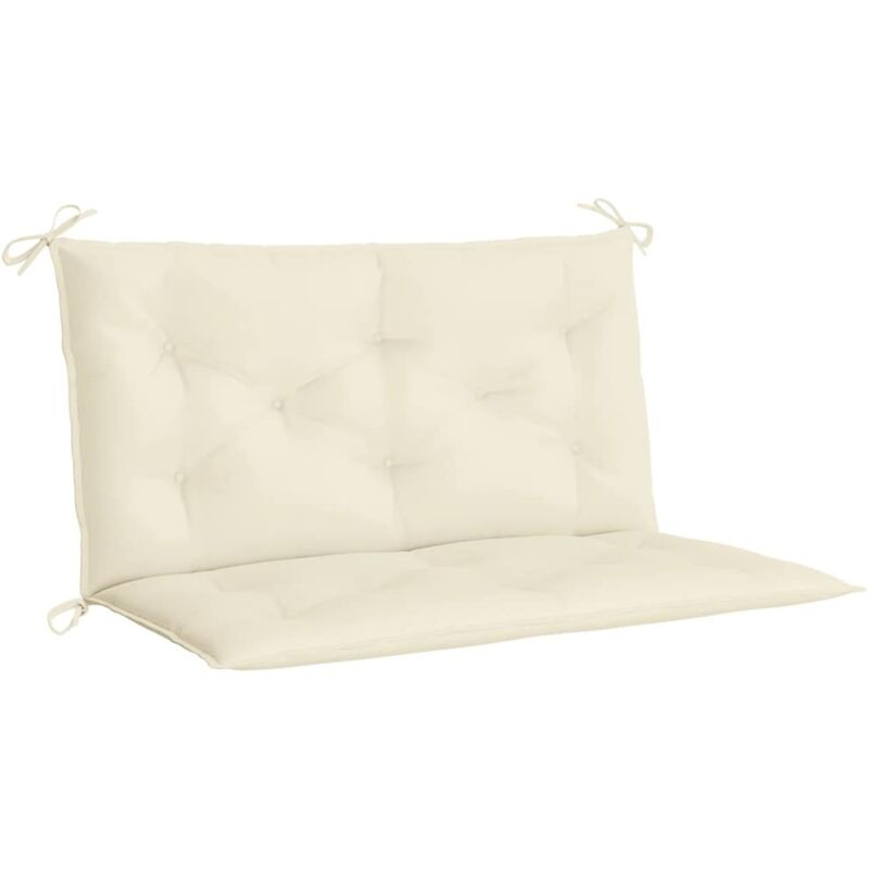 

vidaXL Cojín para balancín tela blanco crema 100 cm - Blanco