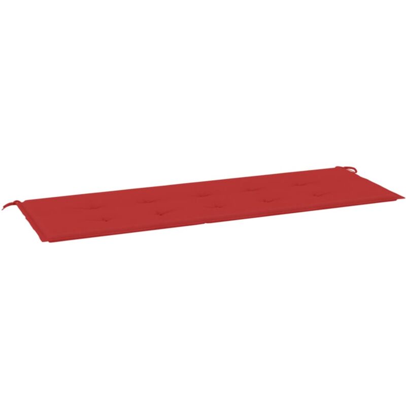 

vidaXL Cojín para banco de jardín color rojo 150x50x4 cm - Rojo