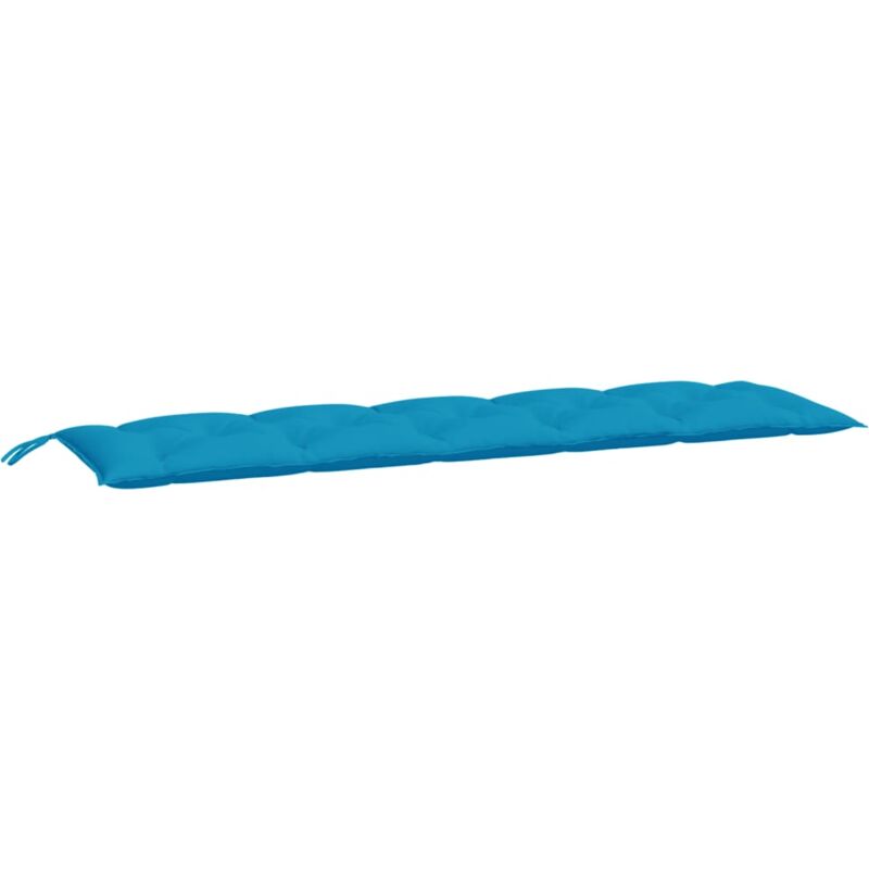 

vidaXL Cojín para banco de jardín tela azul claro 180x50x7 cm - Azul