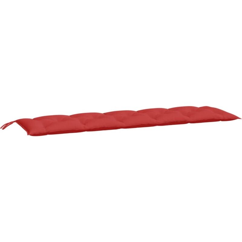 

vidaXL Cojín para banco de jardín tela rojo 180x50x7 cm - Rojo