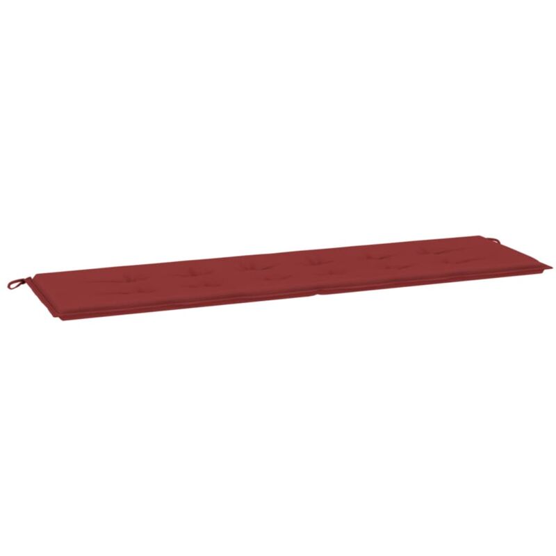

vidaXL Cojín para banco de jardín tela rojo tinto 180x50x4 cm - Rojo