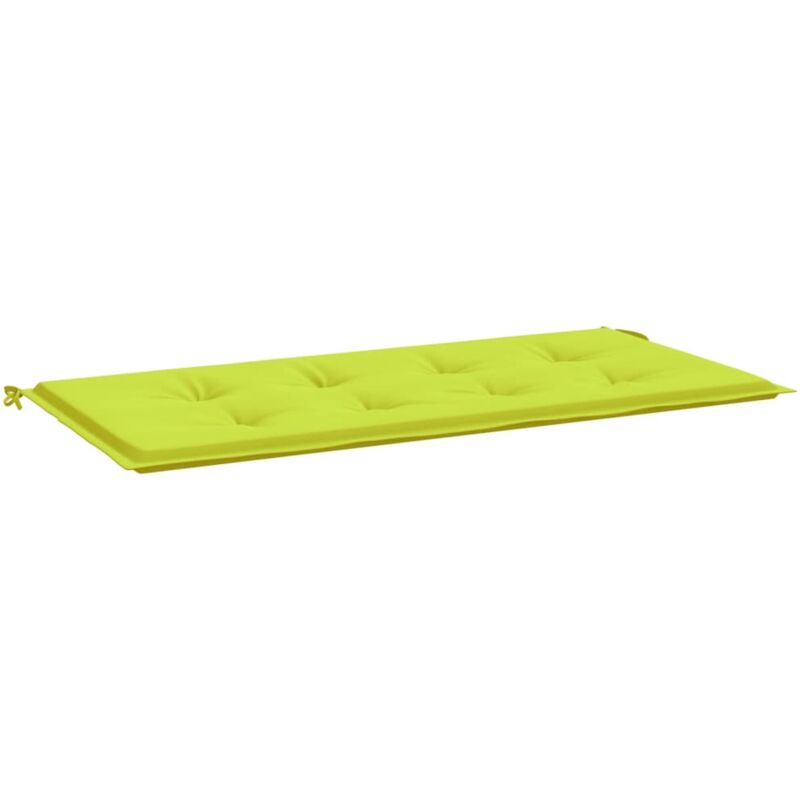 

Cojín para banco de jardín tela verde brillante 100x50x4 cm - Verde - Vidaxl