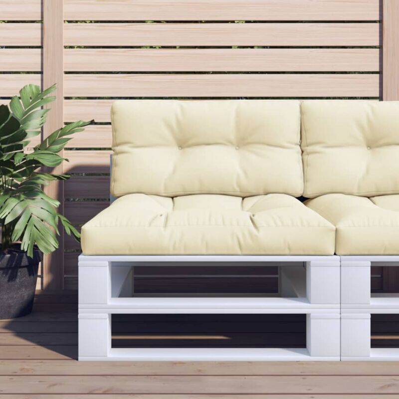 

Cojín para sofá de palets color crema 80x40x12 cm - Crema - Vidaxl