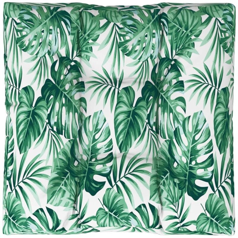 

Cojín para sofá de palets estampado de hojas 70x70x12 cm - Multicolor - Vidaxl