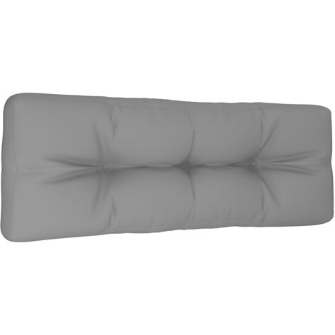 vidaXL Cojín para sofá de palets gris 120x40x10 cm - Gris