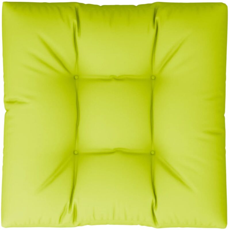 

vidaXL Cojín para sofá de palets verde brillante 80x80x12 cm - Verde