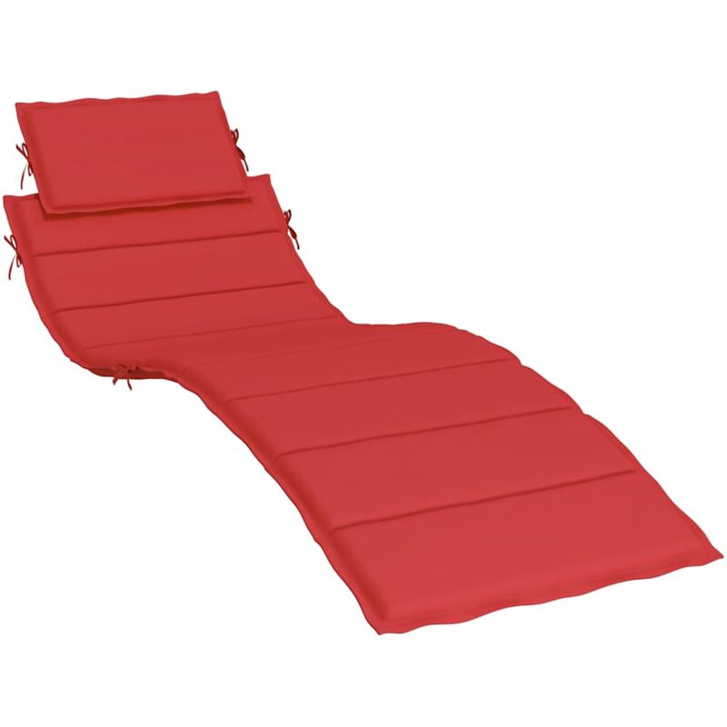 

vidaXL Cojín para tumbona rojo 186x58x4 cm - Rojo