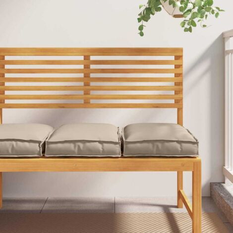 vidaXL Cojines de pallet para asiento 2 pcs taupe 40x40x8 cm tela Oxford