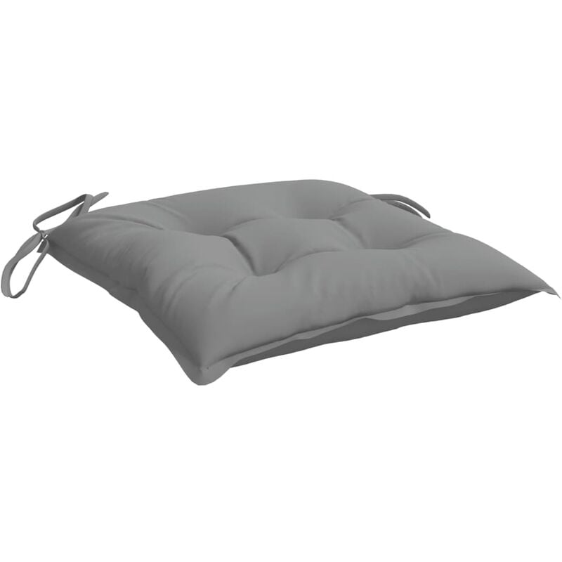 

Cojines de silla 2 unidades tela gris 50x50x7 cm - Gris - Vidaxl