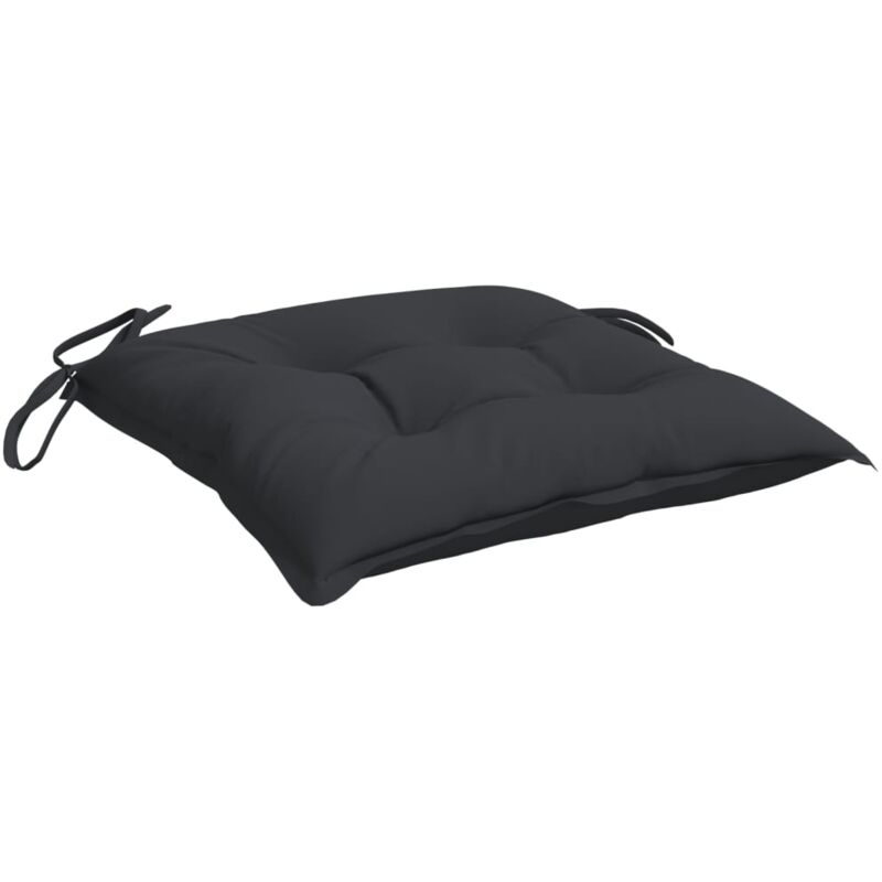 

Cojines de silla 2 unidades tela negros 50x50x7 cm - Negro - Vidaxl
