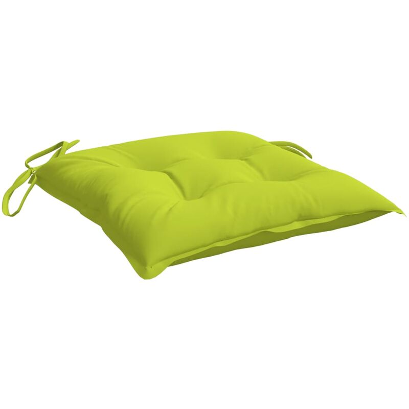 

Cojines de silla 6 unidades tela verde brillo 40x40x7 cm - Verde - Vidaxl