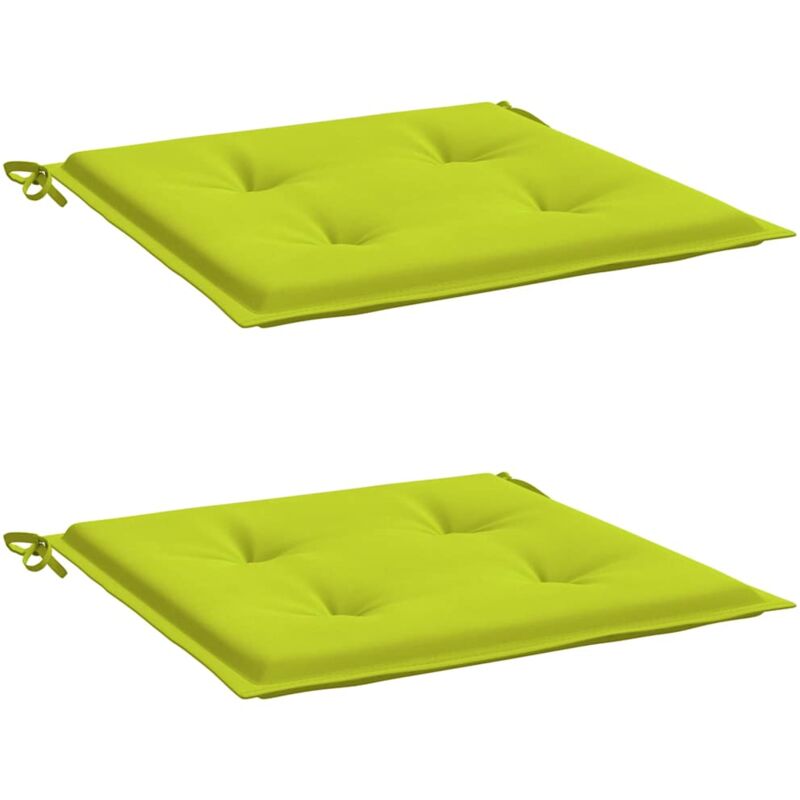 

Cojines de silla de jardín 2 uds tela verde brillante 40x40x4cm - Verde - Vidaxl