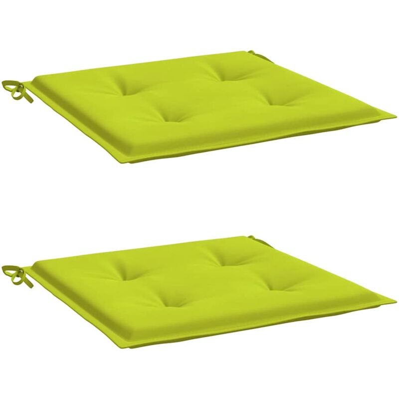 

Cojines de silla de jardín 2 uds tela verde brillante 50x50x4cm - Verde - Vidaxl