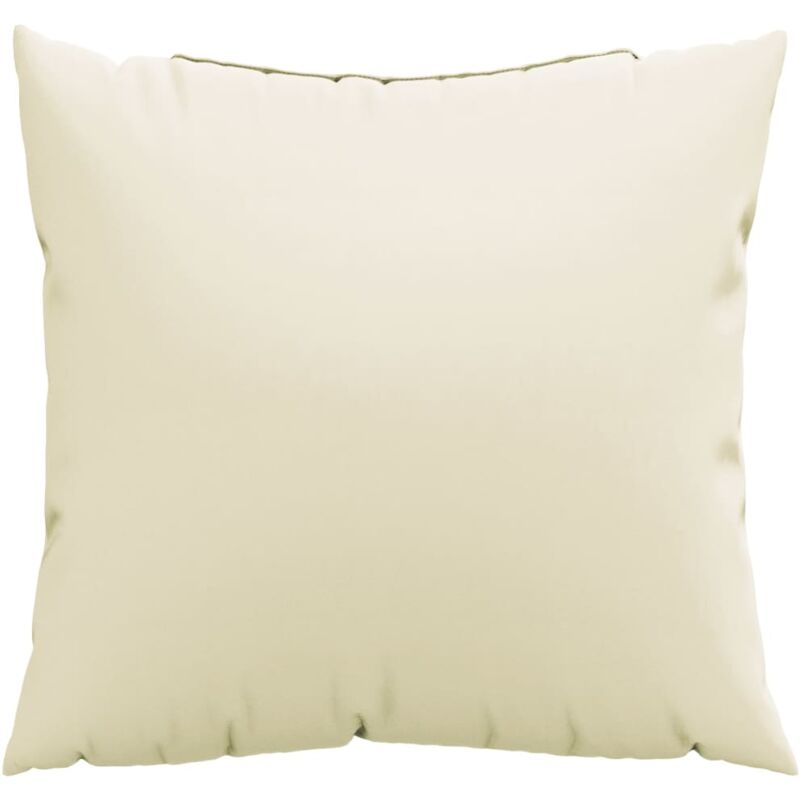 

vidaXL Cojines decorativos 4 unidades tela color crema 50x50 cm - Crema