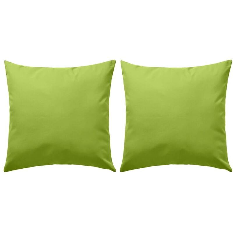 

Cojines para exteriores 45x45 cm verde manzana 2 unidades - Verde - Vidaxl