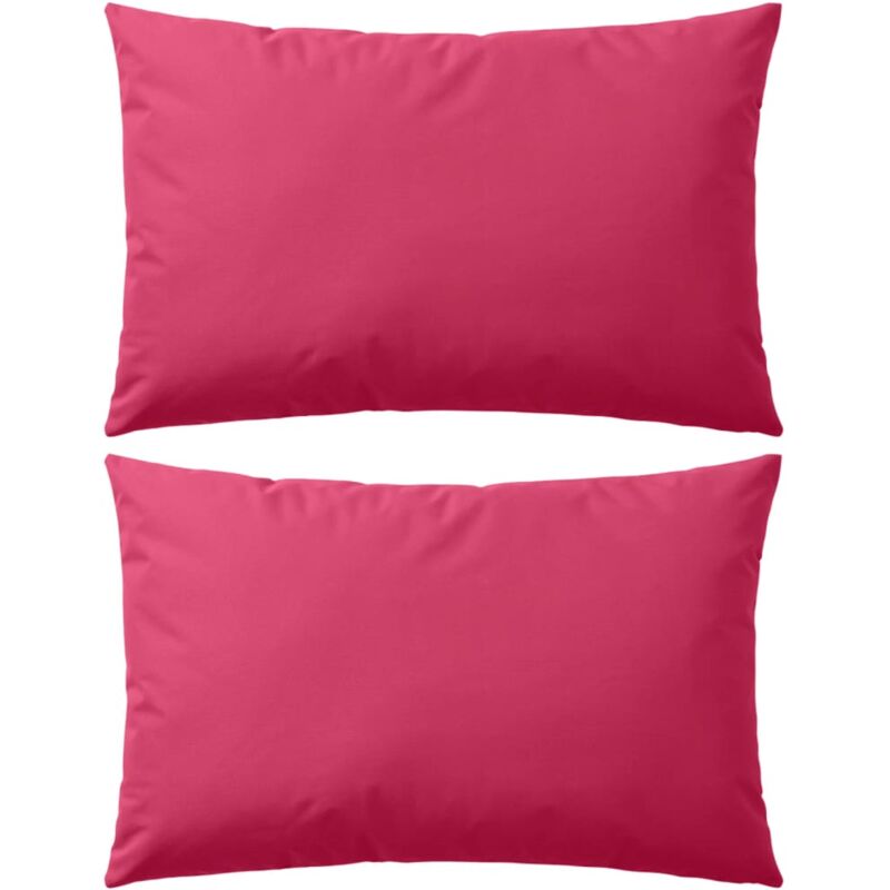 

vidaXL Cojines para exteriores 60x40 cm rosa 2 unidades - Rosa