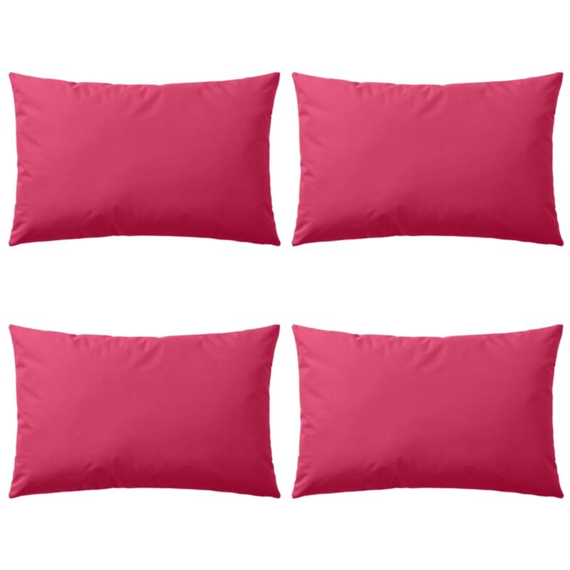 

vidaXL Cojines para exteriores 60x40 cm rosa 4 unidades - Rosa