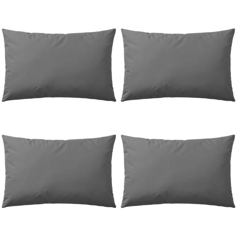 

vidaXL Cojines para exteriores 60x40 cm gris 4 unidades - Gris