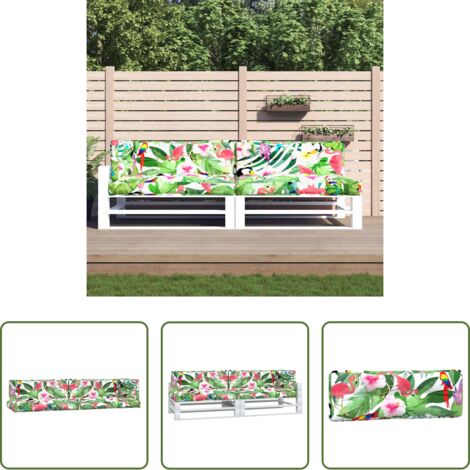 vidaXL Cojines para salón -  Cojines para palés 5 piezas tela multicolor