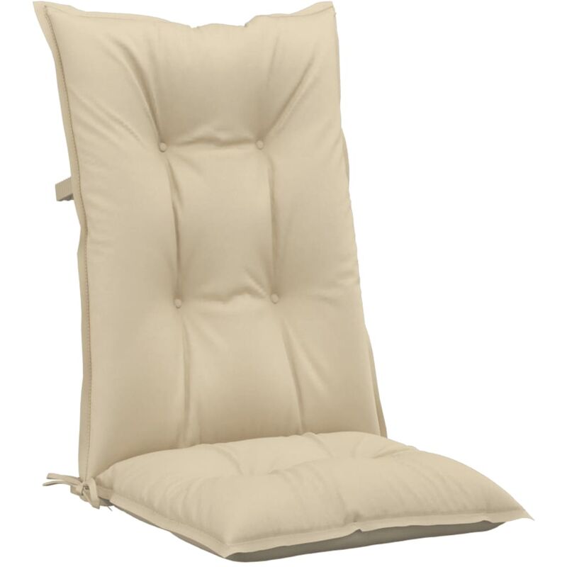 

Cojines para sillas de jardín 2 uds beige 120x50x7 cm - Beige - Vidaxl
