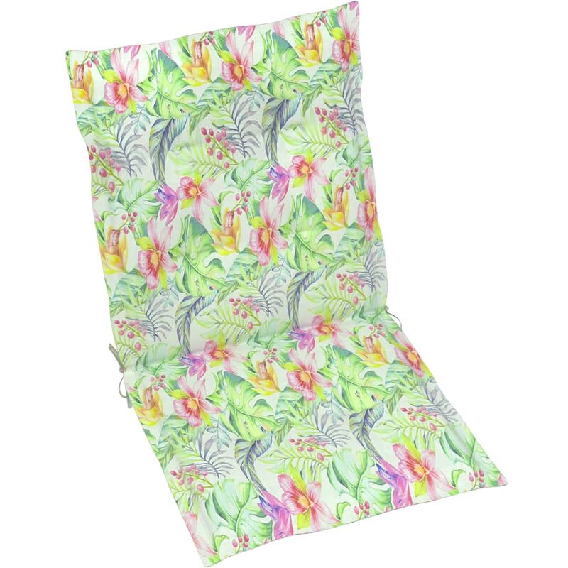 

vidaXL Cojines para sillas de jardín 2 uds estampado hojas 100x50x4 cm - Multicolor