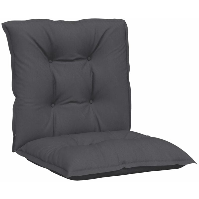 

vidaXL Cojines para sillas de jardín 2 uds gris antracita 100x50x7 cm - Antracita