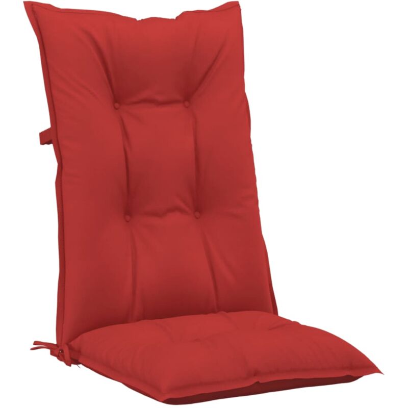

Cojines para sillas de jardín 2 uds rojo 120x50x7 cm - Rojo - Vidaxl
