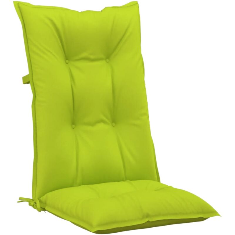 

Cojines para sillas de jardín 2 uds verde brillante 120x50x7 cm - Verde - Vidaxl