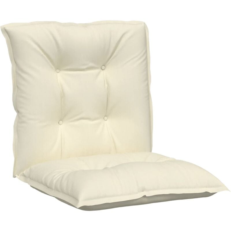 

vidaXL Cojines para sillas de jardín 4 uds color crema 100x50x7 cm - Crema