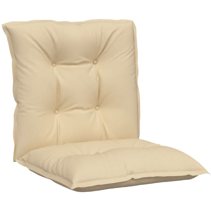 

vidaXL Cojines para sillas de jardín 4 unidades beige 100x50x7 cm - Beige