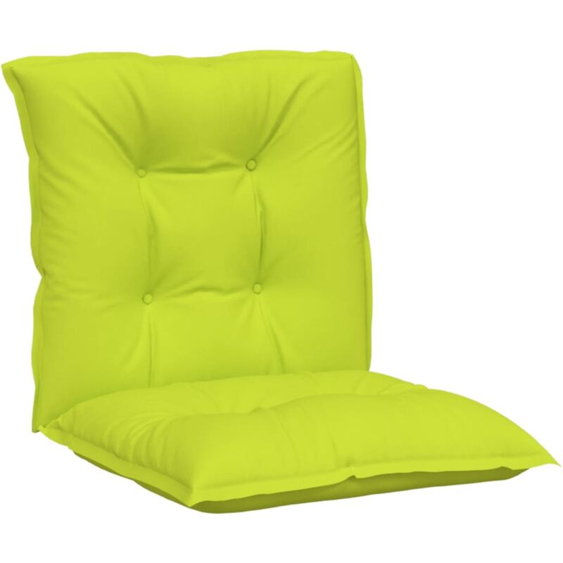 

vidaXL Cojines para sillas de jardín 4 uds verde brillante 100x50x7 cm - Verde