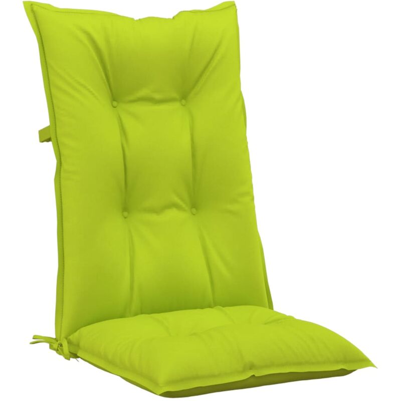 

vidaXL Cojines para sillas de jardín 4 uds verde brillante 120x50x7 cm - Verde