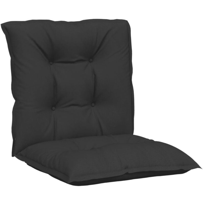 

Cojines para sillas de jardín 4 unidades negro 100x50x7 cm - Negro - Vidaxl
