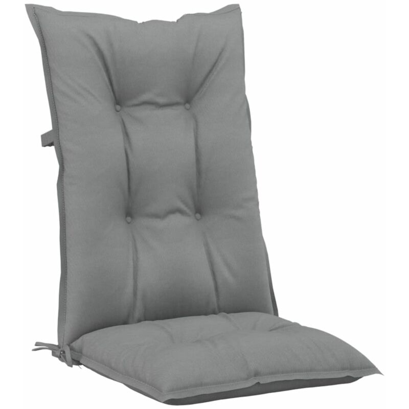 

vidaXL Cojines para sillas de jardín 6 uds gris 120x50x7 cm - Gris