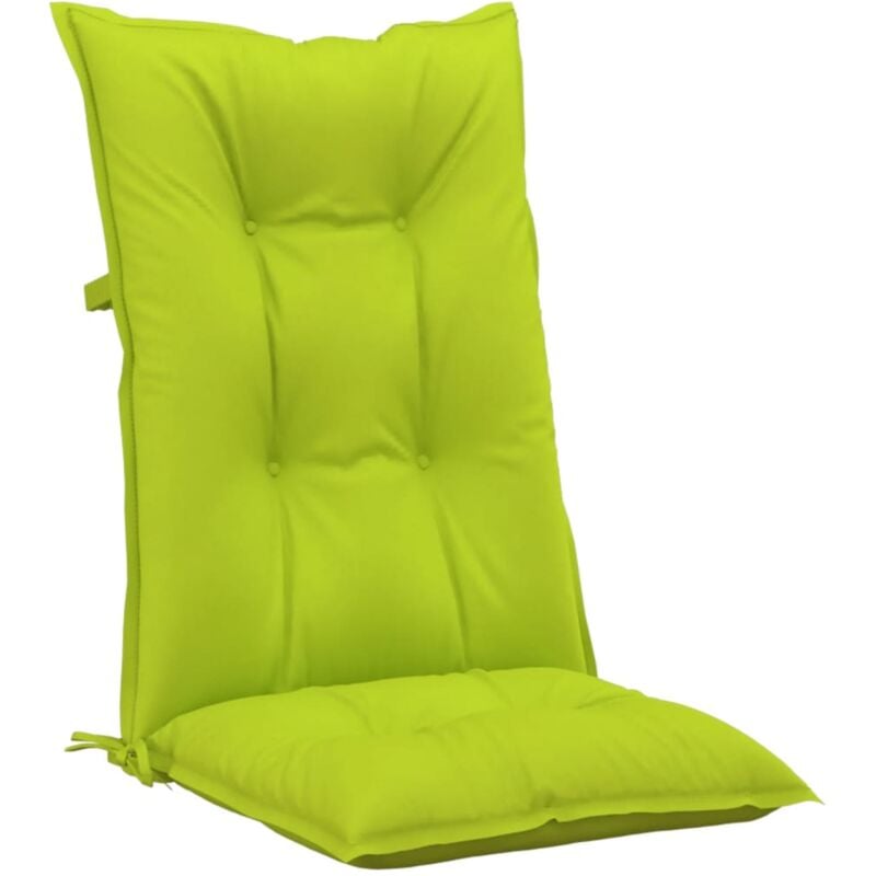 

vidaXL Cojines para sillas de jardín 6 uds verde brillante 120x50x7 cm - Verde