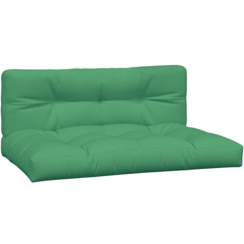 

vidaXL Cojines para sofá de palets 2 piezas verde - Verde