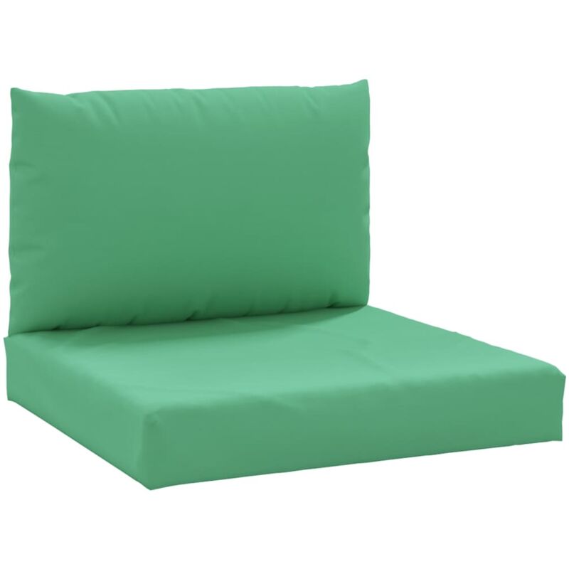 

vidaXL Cojines para sofá de palets 2 unidades tela verde - Verde