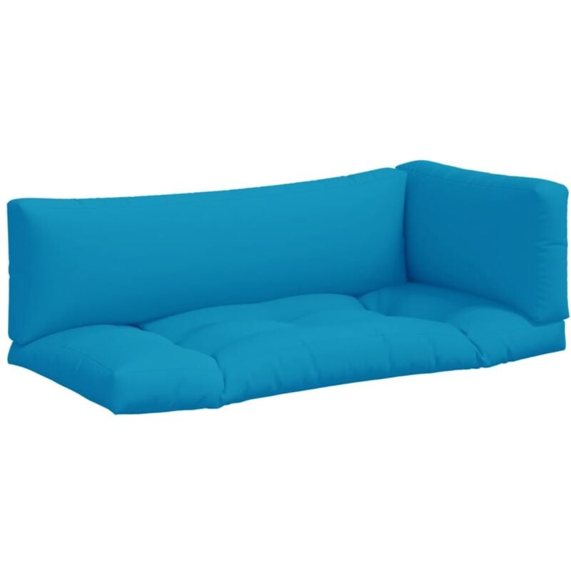 

vidaXL Cojines para sofá de palets 3 piezas azul - Azul