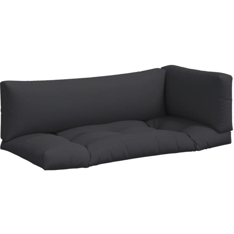 

vidaXL Cojines para sofá de palets 3 piezas negro - Negro