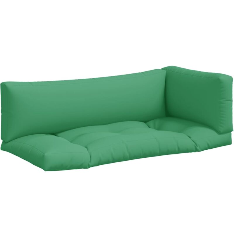 

vidaXL Cojines para sofá de palets 3 piezas verde - Verde