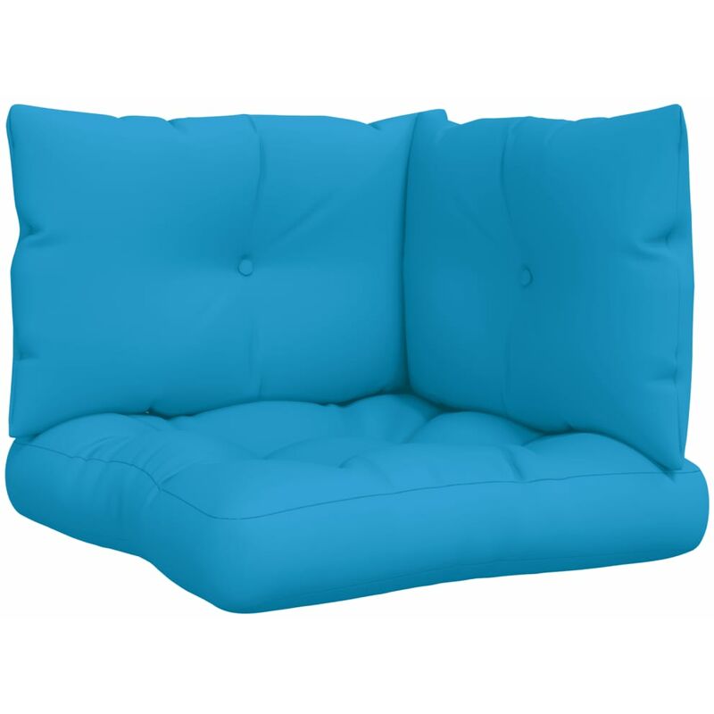 

Cojines para sofá de palets 3 unidades tela azul - Azul - Vidaxl