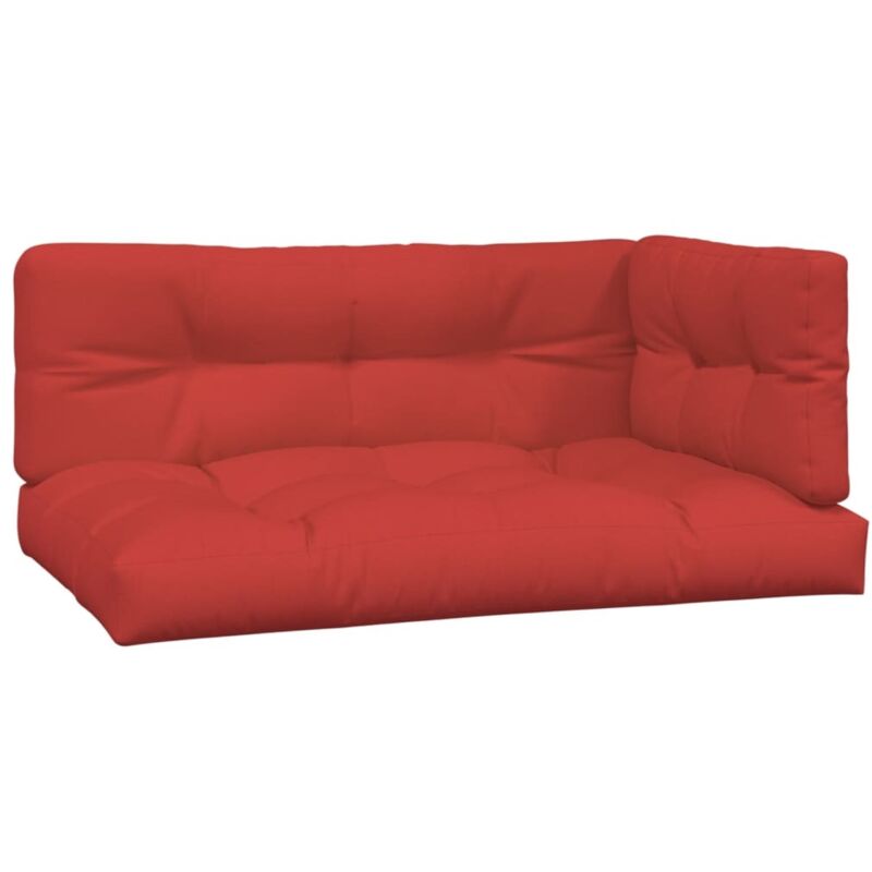 

Cojines para sofá de palés 3 unidades rojo - Rojo - Vidaxl