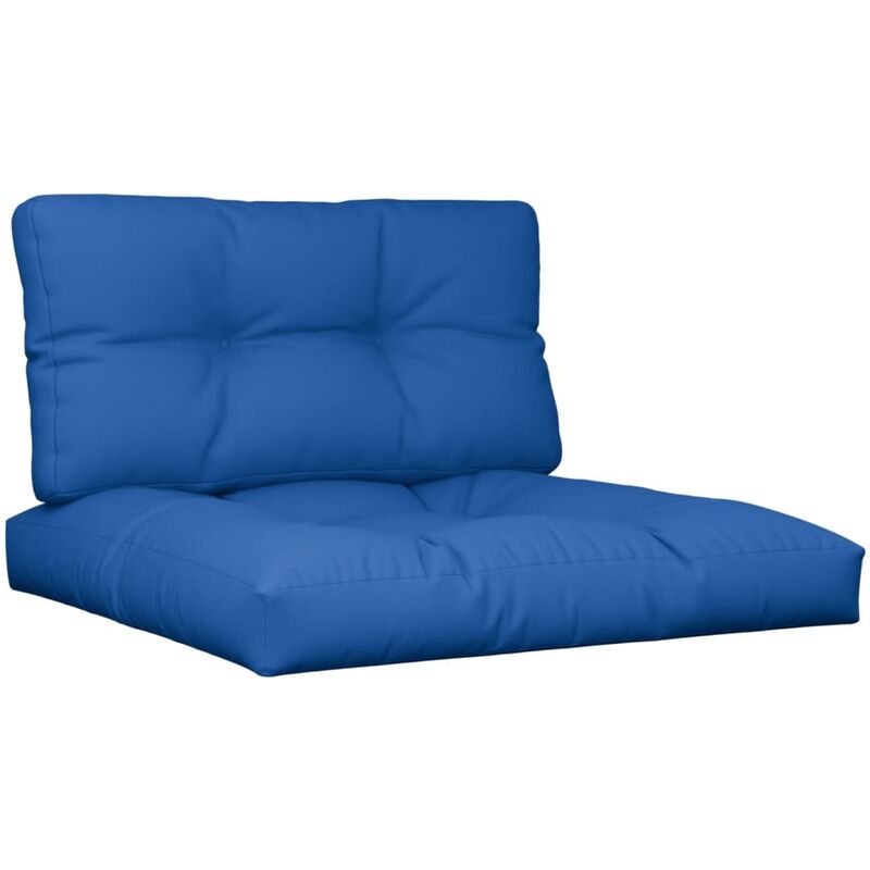 

vidaXL Cojines para sofá de palets 2 piezas azul royal - Azul